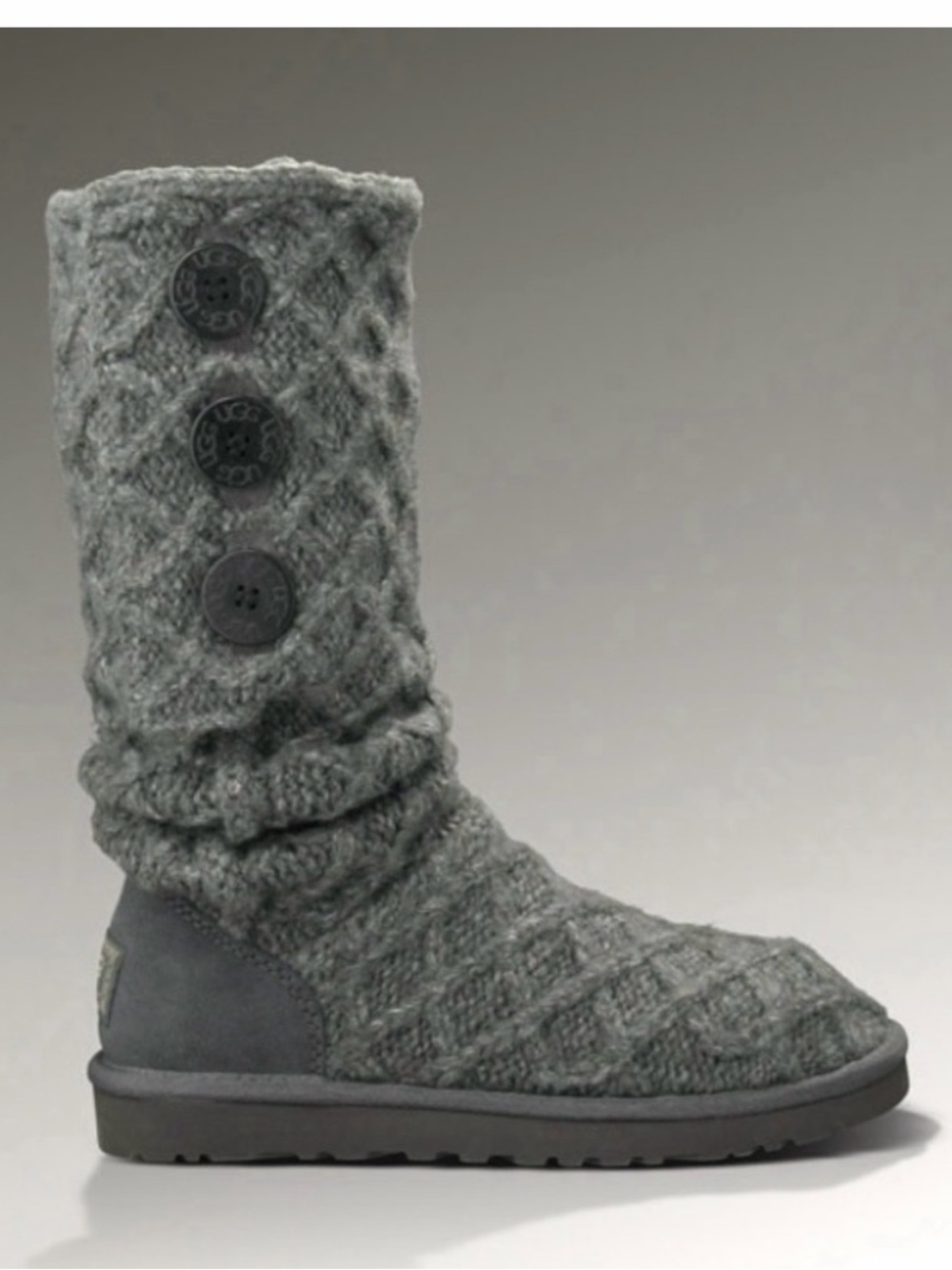 UGG Lattice Cardy knit boots size 7